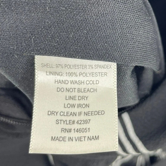 Monteau Jumpsuit Women's Sz M Black Striped V-Neck Wide-Leg Flutter Sleeve - Picture 12 of 14